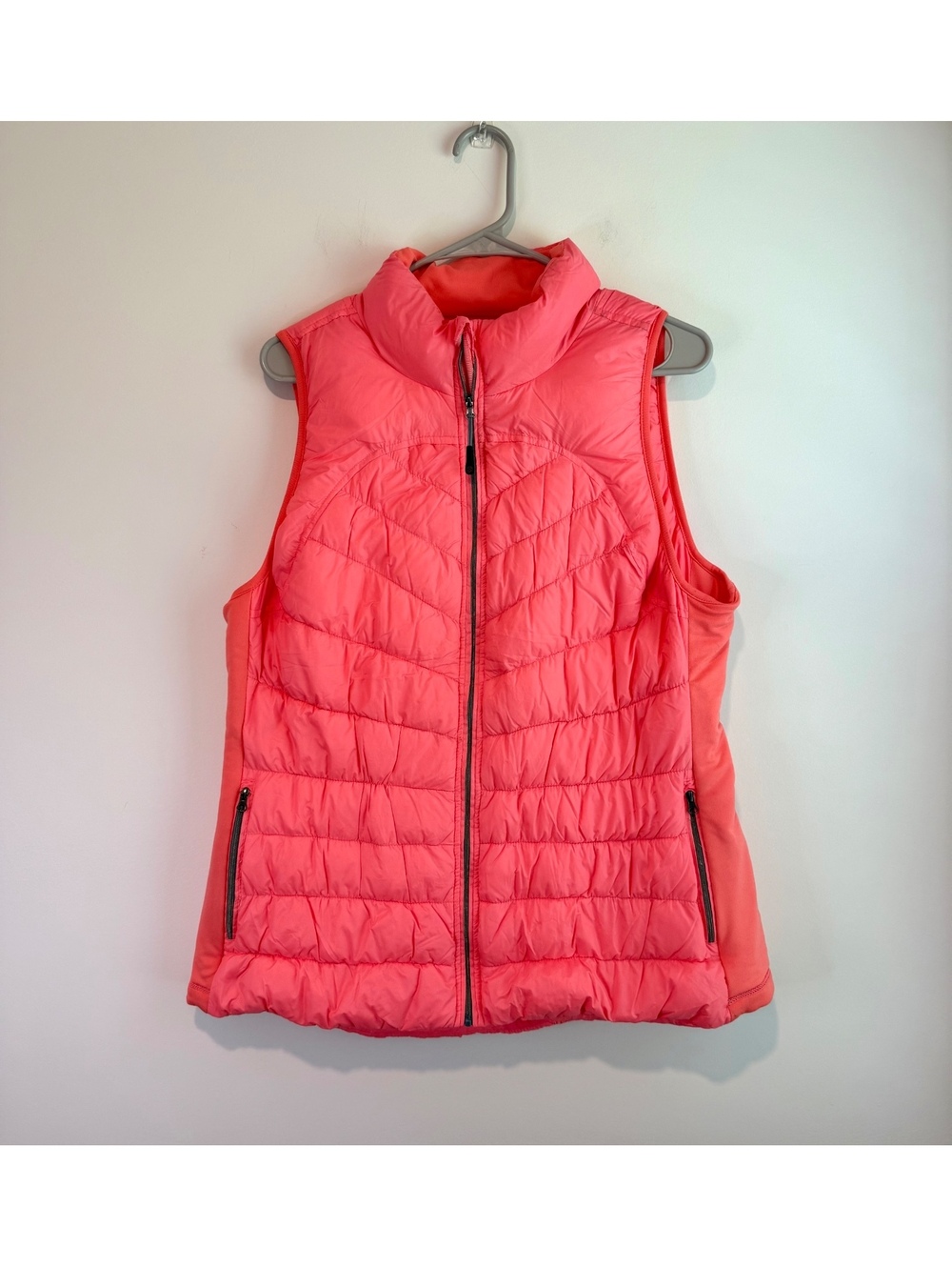 Tangerine Coral Women's Quilted Down Vest XL